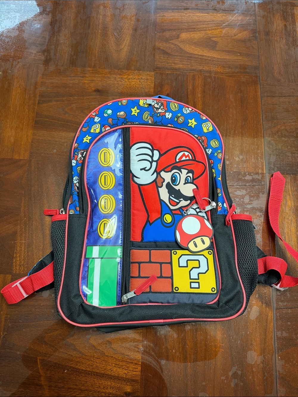 Nintendo Mario Kids Backpack - Red, Blue, Black